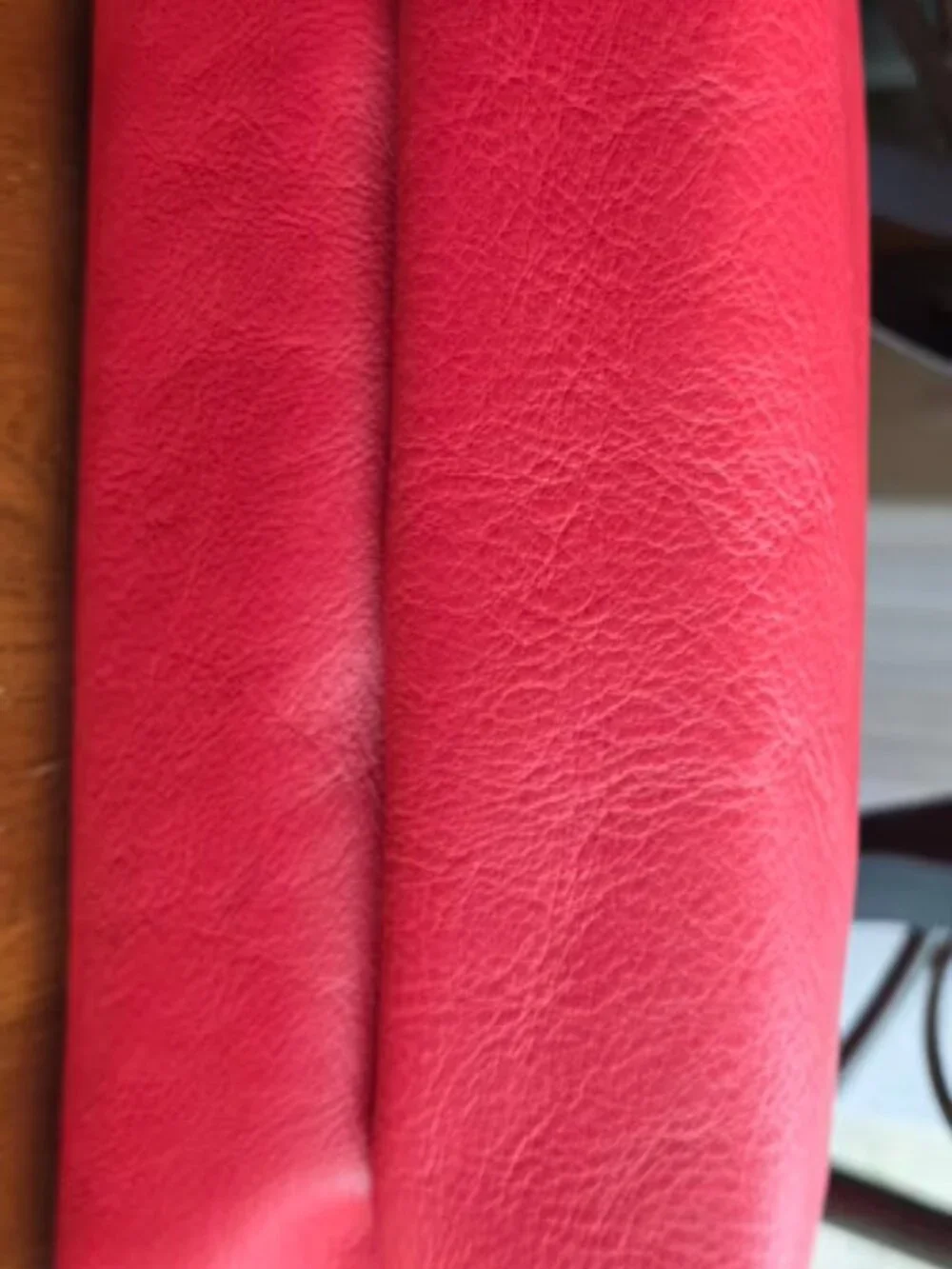 Portland Leather Goods | Original Tote | Large w/zip | POPPY RED w/black handles